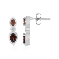 Orecchini in argento con Zircone Rosa