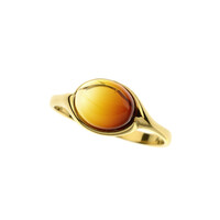 Anello in argento con Ambra Baltica