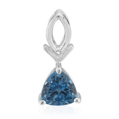 Ciondolo in argento con Topazio Blu Londra