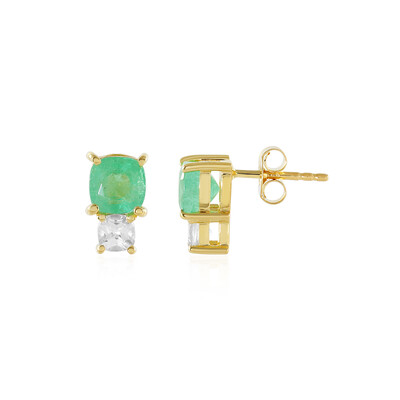 Orecchini in argento con Smeraldo Russo