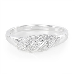 Anello in argento con Topazio Bianco