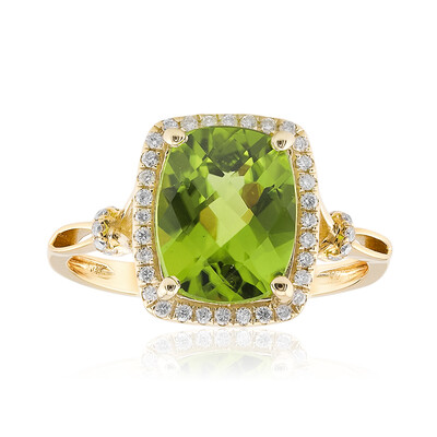 Anello in oro con Peridoto Dashihe  (CIRARI)