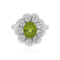 Anello in argento con Peridoto