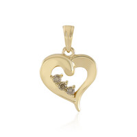 Ciondolo in oro con Diamante Cioccolato I1