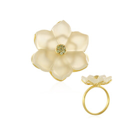 Anello in argento con Onice Bianca