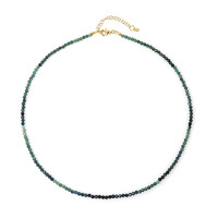 Collana in argento con Tormalina Verde Blu