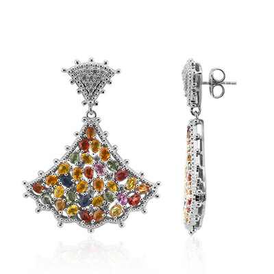 Orecchini in argento con Zaffiro Fancy (Dallas Prince Designs)