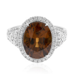 Anello in oro con Zircone Cognac (CIRARI)