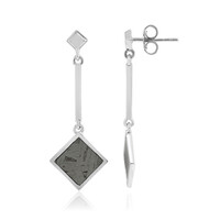 Orecchini in argento con Meteoriti di Aletai