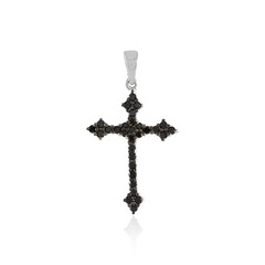 Ciondolo in argento con Spinello Nero