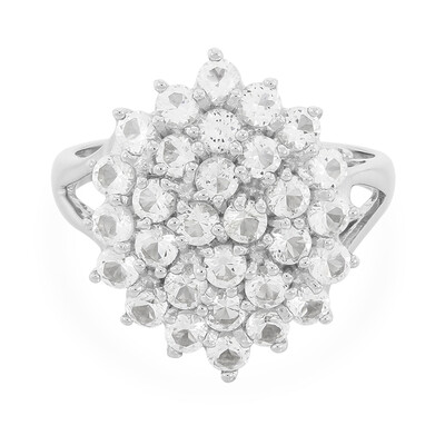Anello in argento con Topazio Bianco