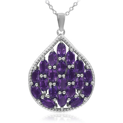 Collana in argento con Ametista Zambiana