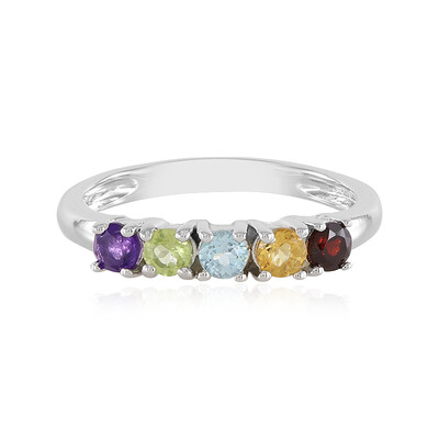 Anello in argento con Ametista Zambiana