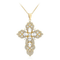 Collana in argento con Topazio Bianco