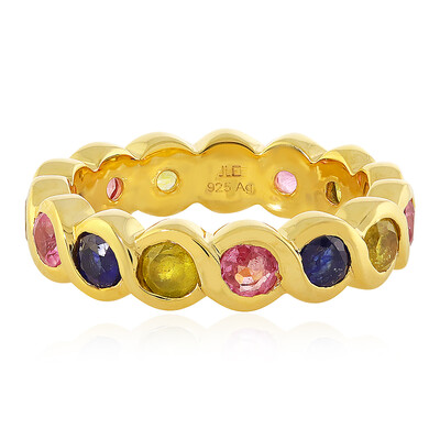 Anello in argento con Zaffiro Giallo del Madagascar