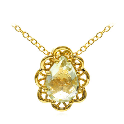 Collana in argento con Ametista Verde