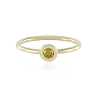 Anello in oro con Diamante Giallo I3