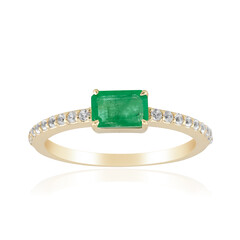 Anello in oro con Smeraldo Zambia