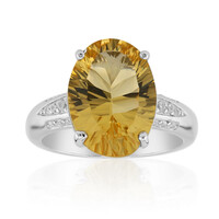 Anello in argento con Citrino
