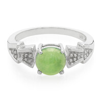 Anello in argento con Crisoprasio Imperiale