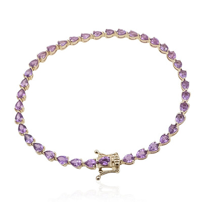 Bracciale in oro con Zaffiro Ceylon Porpora
