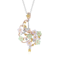 Collana in argento con Gemma (Gems en Vogue)