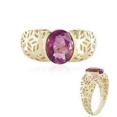 Anello in oro con Fluorite Rosa (Ornaments by de Melo)