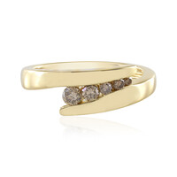Anello in argento con Diamante Champagne I3