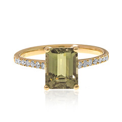 Anello in oro con Tanzanite (non riscaldata)