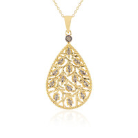 Collana in argento con Diamante Cioccolato I2