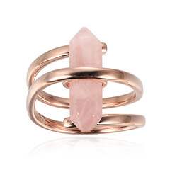 Anello in argento con Quarzo Rosa