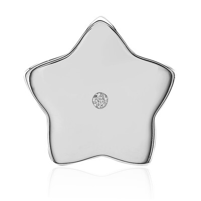 Charm in argento con Diamante SI1 (G) (Annette)