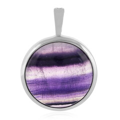 Ciondolo in argento con Fluorite
