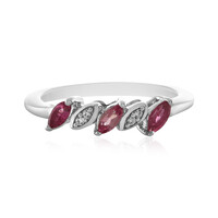Anello in argento con Tormalina Rosa