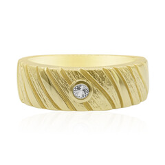Anello in argento con Topazio Bianco