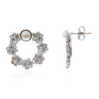 Orecchini in argento con Perla di Acqua Dolce (Joias do Paraíso)