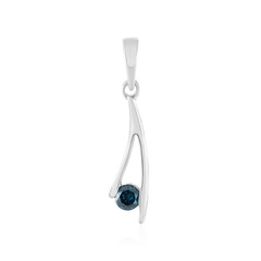 Ciondolo in argento con Diamante Blu I3