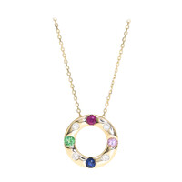 Collana in oro con Rubino Mozambico AAA (CIRARI)