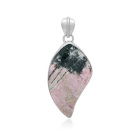 Ciondolo in argento con Rodonite Sulavesi (Bali Barong)