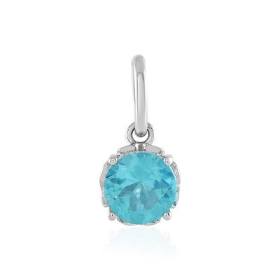 Ciondolo in platino con Apatite Paraiba