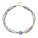 Collana in argento con Agata Lace Blu (Riya)