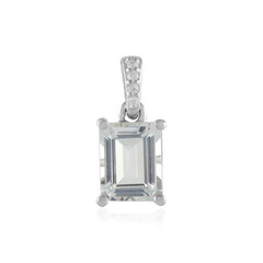 Ciondolo in argento con Topazio Bianco
