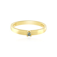 Anello in argento con Diamante Blu I2