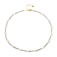 Collana in argento con Diamante Color Argento (Riya)
