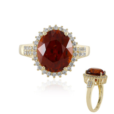 Anello in oro con Granato Essonite