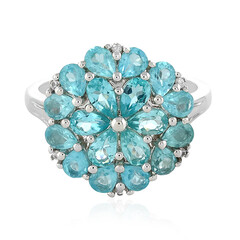 Anello in argento con Apatite Blu