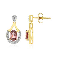 Orecchini in argento con Zircone Rosa