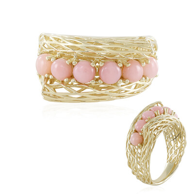 Anello in oro con Opale Rosa (Ornaments by de Melo)
