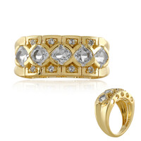 Anello in argento con Topazio Bianco