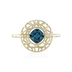 Anello in oro con Topazio Blu Londra (Ornaments by de Melo)